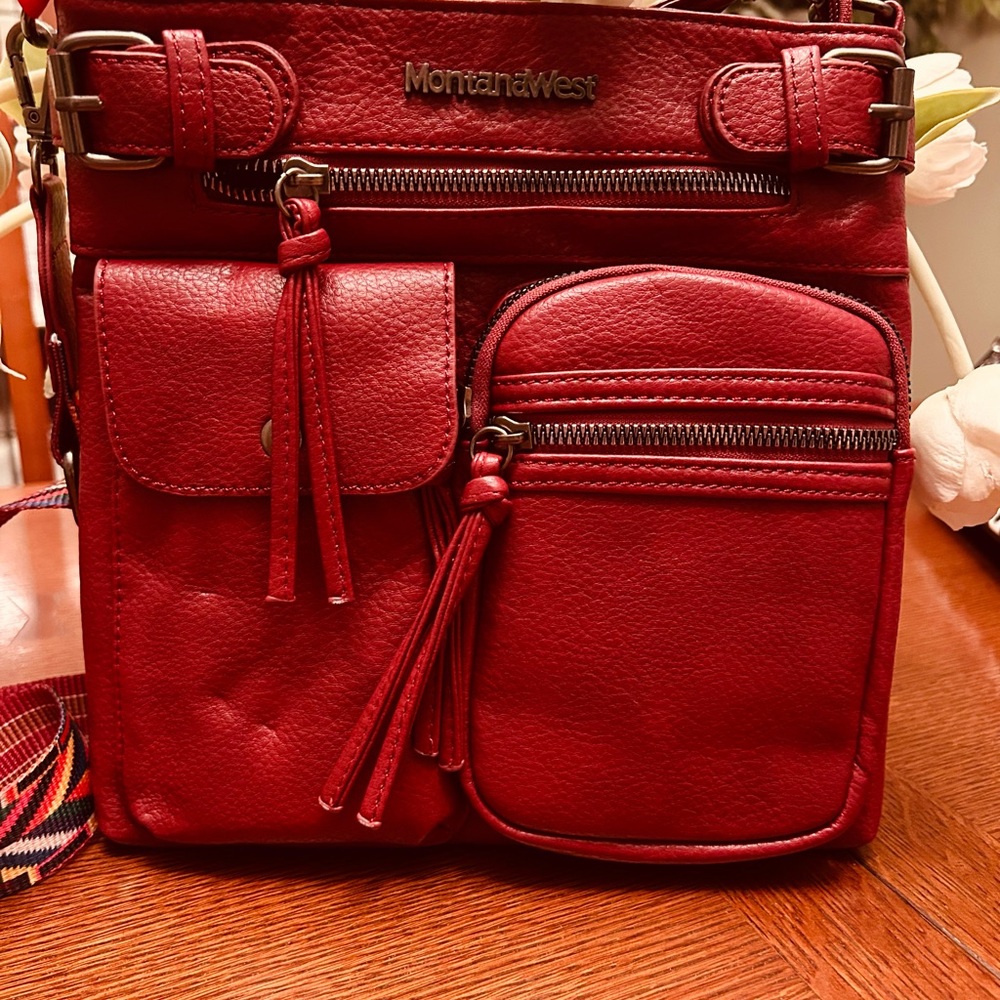 Montana West Vibrant Red Crossbody Bag